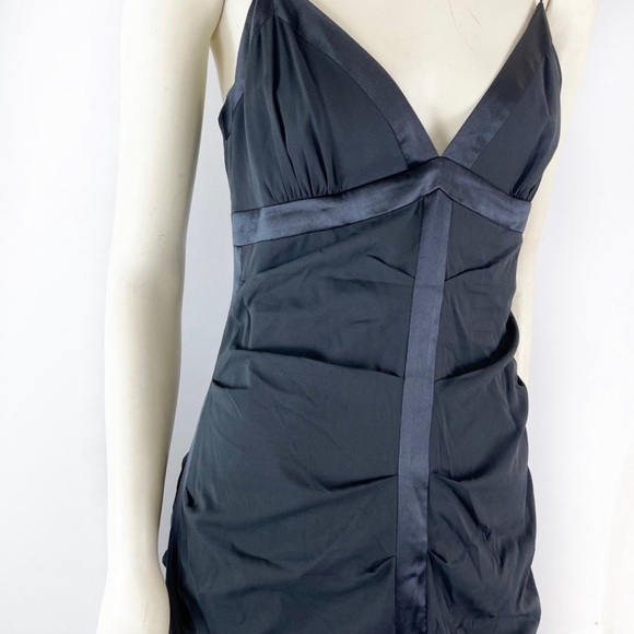 Nicole Miller Silk Black Midi Dress size 10 - Picture 5 of 7